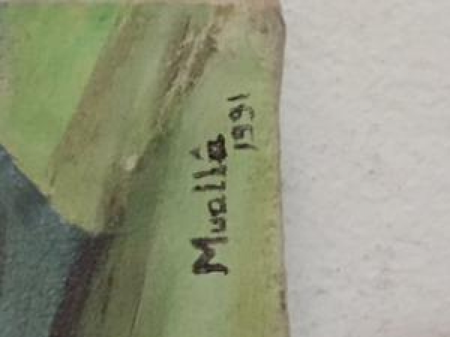 ÇERÇEVESİZ SANATÇI İMZALI TUAL YAĞLI BOYA TABLO 