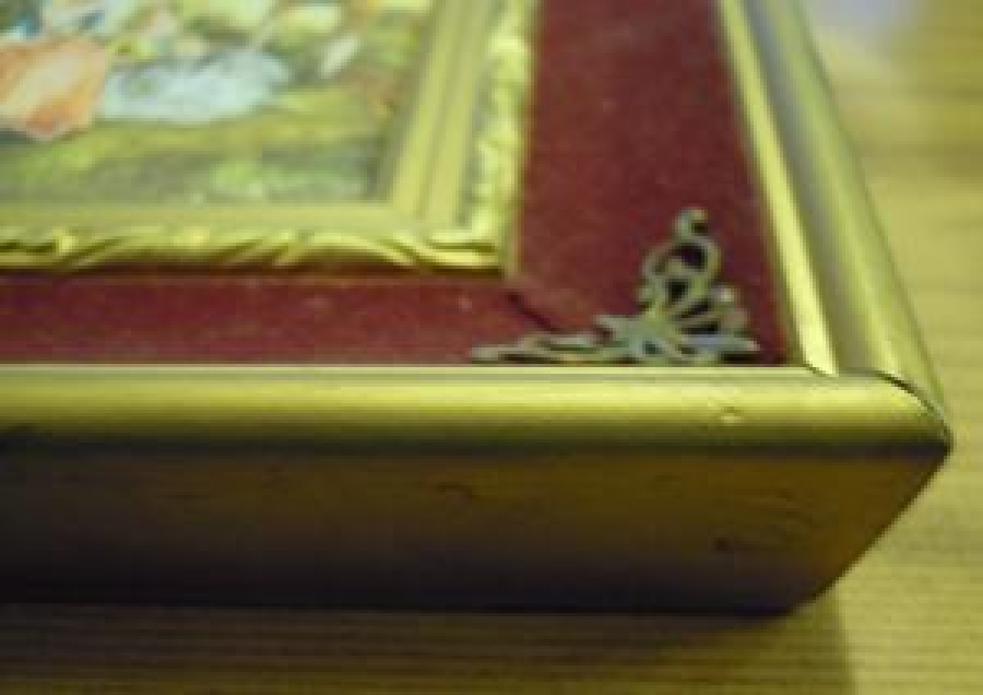 İPEK BASKI ÇİFT ÇERÇEVE FRANSIZ TABLO