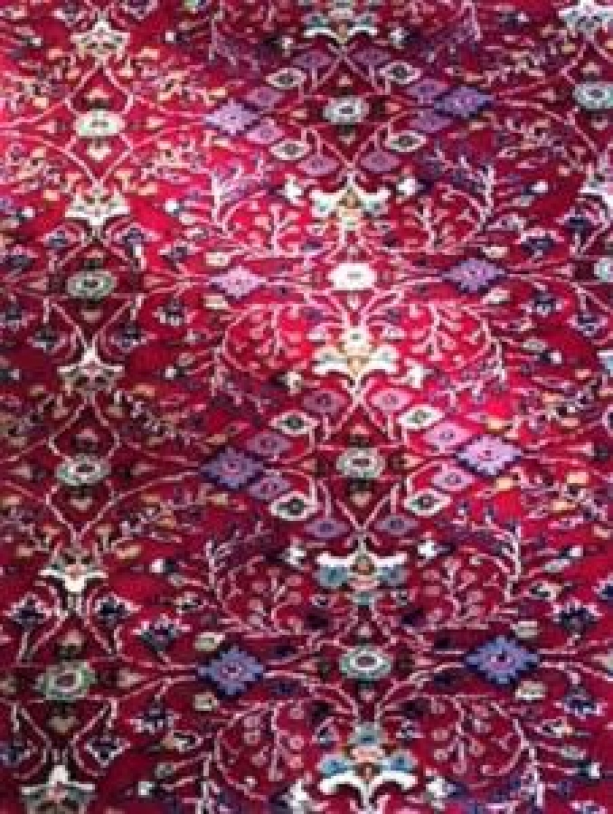 KAYSERİ BÜYYAN EL DOKUMA YÜN HALI BORDO 6 METREKARE 