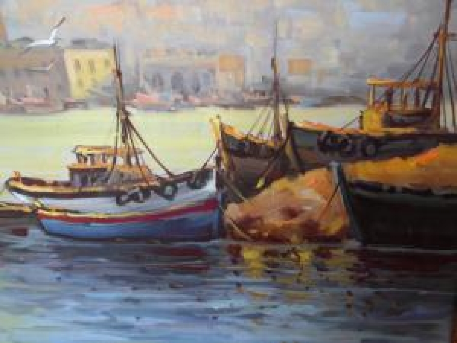 MUSTAFA ELDENİZ 70 X 100 YAĞLI BOYA İMZALI ESERİ 