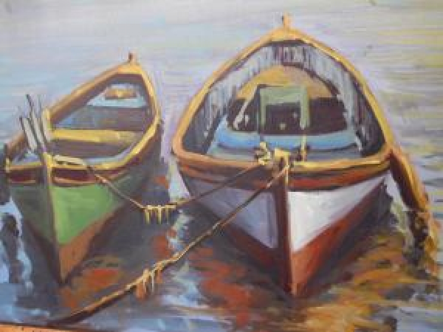 MUSTAFA ELDENİZ 70 X 100 YAĞLI BOYA İMZALI ESERİ 