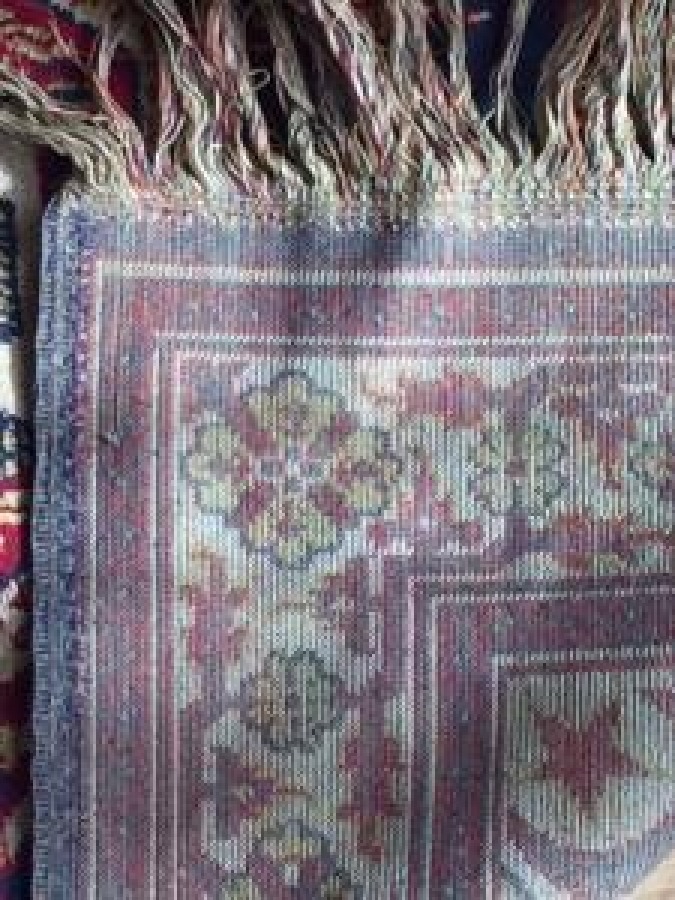 OSMANLI SONU MEKKE CENNET TASVİRLİ NAMAZ SECCADE 