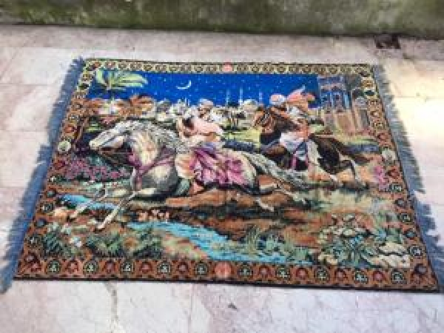 SARAYDAN KIZ KAÇIRMA DUVAR HALI RENKLER CANLI 60 LI YILLAR 