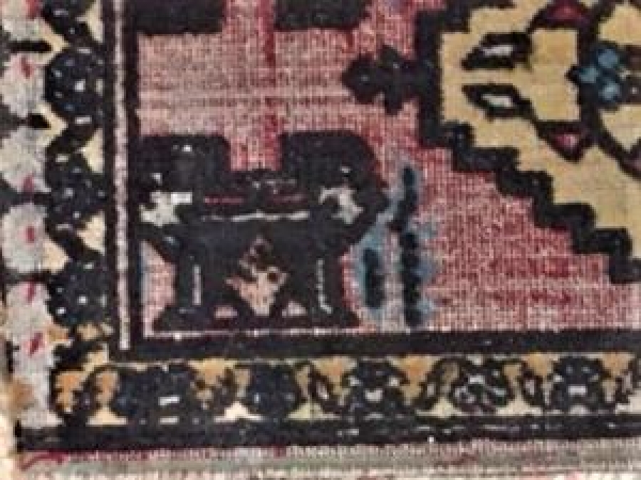 SEDİR ÖRTÜSÜ DİKDÖRTGEN HALI KAYSERİ EL DOKUMASI 