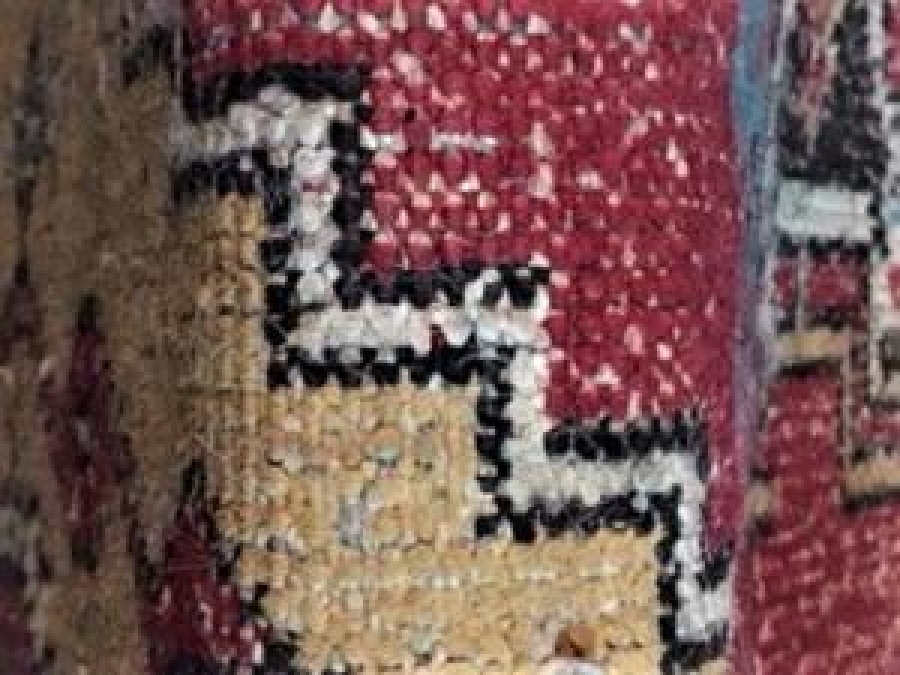 SEDİR ÖRTÜSÜ DİKDÖRTGEN HALI KAYSERİ EL DOKUMASI 