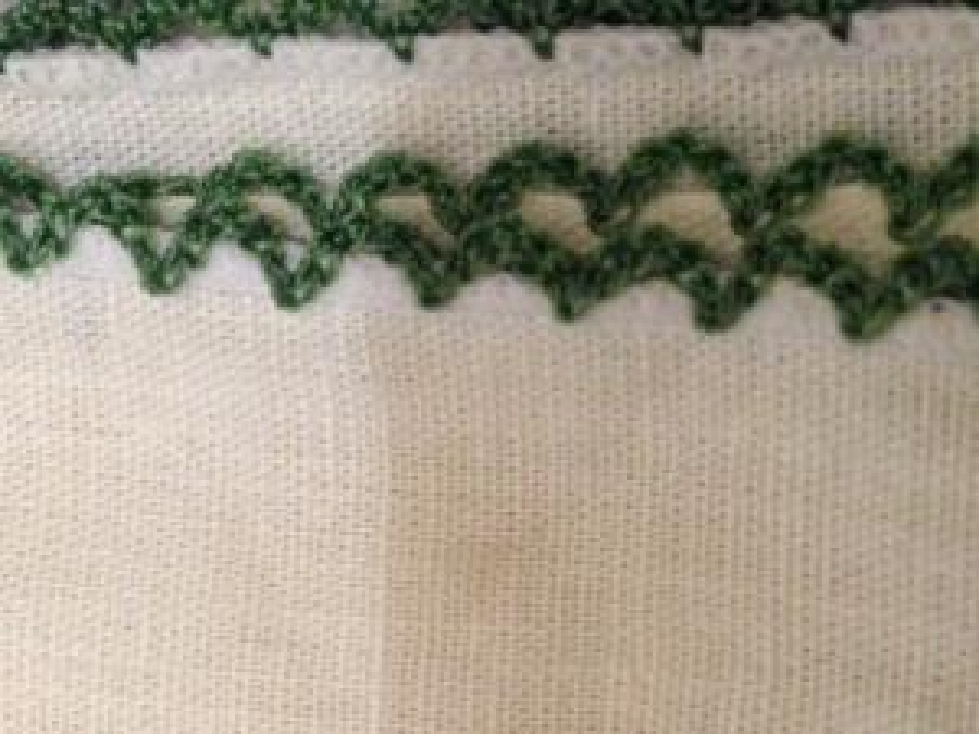 2 ADET KENARLARI VE ÜZERİ KANEVİCE İŞLEMELİ MENDİL