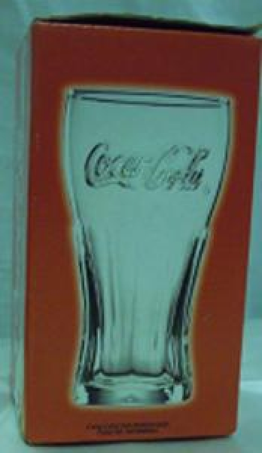 COCA COLA BÜYÜK BOY CAM BARDAK KUTUSUNDA 