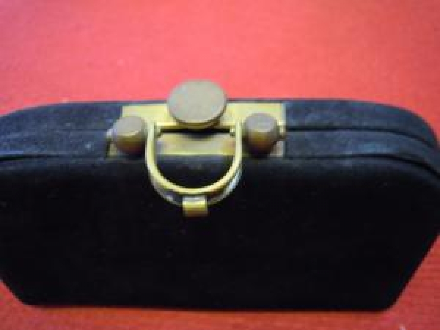 GECE İÇİN BAYAN SÜET SİYAH EL ÇANTA 