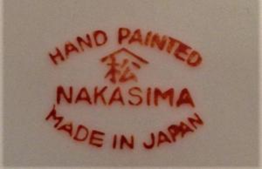 JAPON NAKASIMA PORSELEN EL YAPIMI TAM TAKIM CAY TAKIMI ÜZERİ EL İŞCİK VE KOMPLE MİNELİ 9 PARÇA