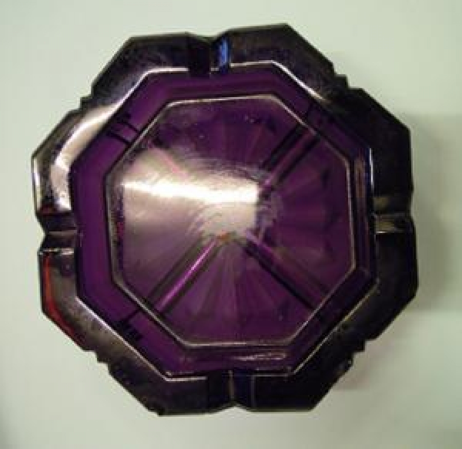 MOR EFLATUN RENKLİ CAM KÜLLÜK