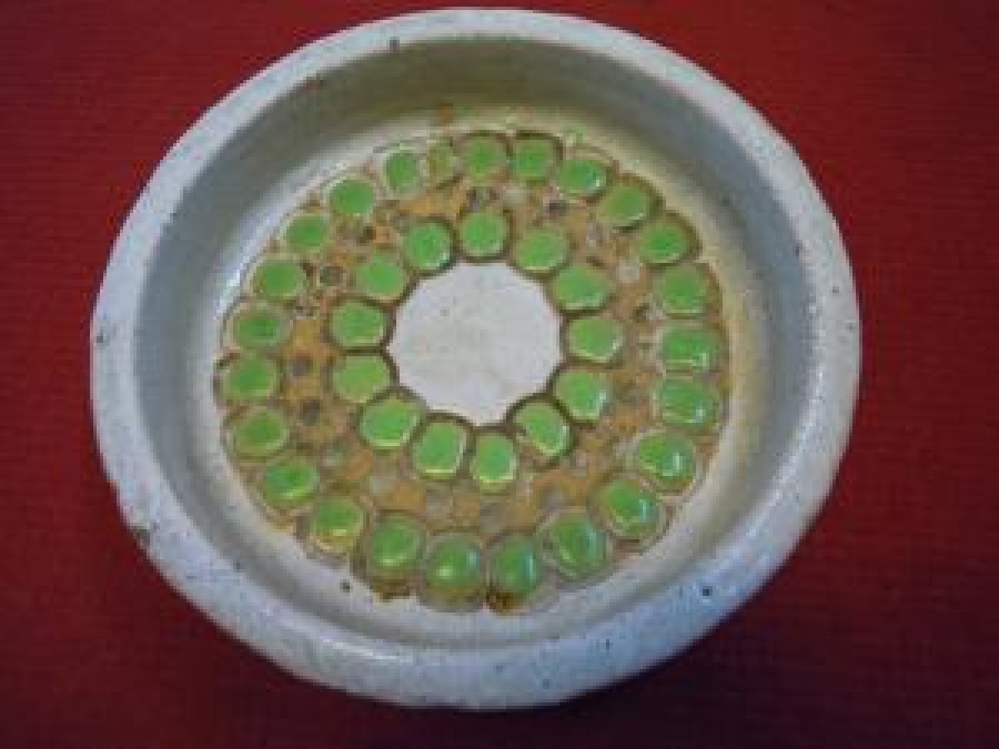 SERAMİK SANATÇI İŞİ İMZALI EL YAPIMI TABAK 