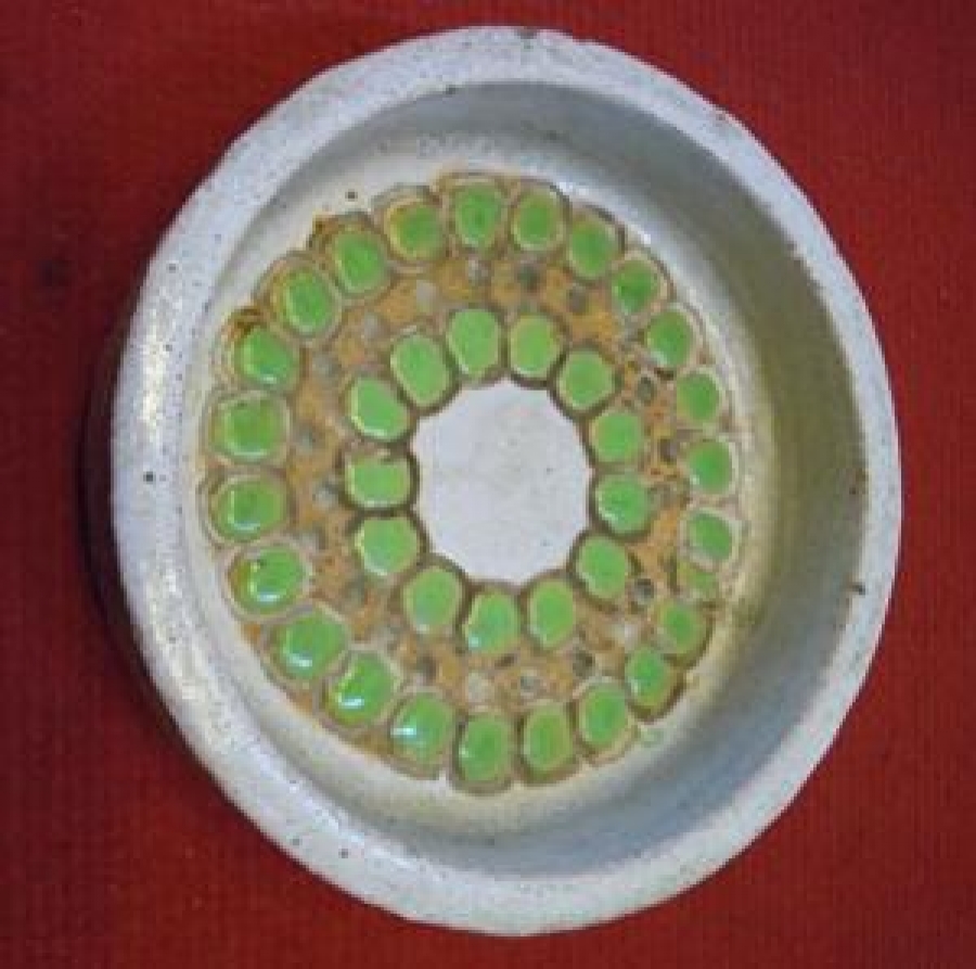 SERAMİK SANATÇI İŞİ İMZALI EL YAPIMI TABAK 