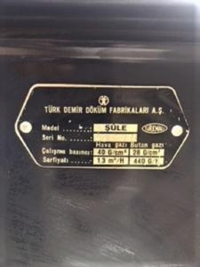 DEMİRDÖKÜM SÜLE ÇİFT GÖZLÜ OCAK FIRIN HAVA GAZI BUTAN GAZ İLE ÇALIŞAN 1970 MODEL 