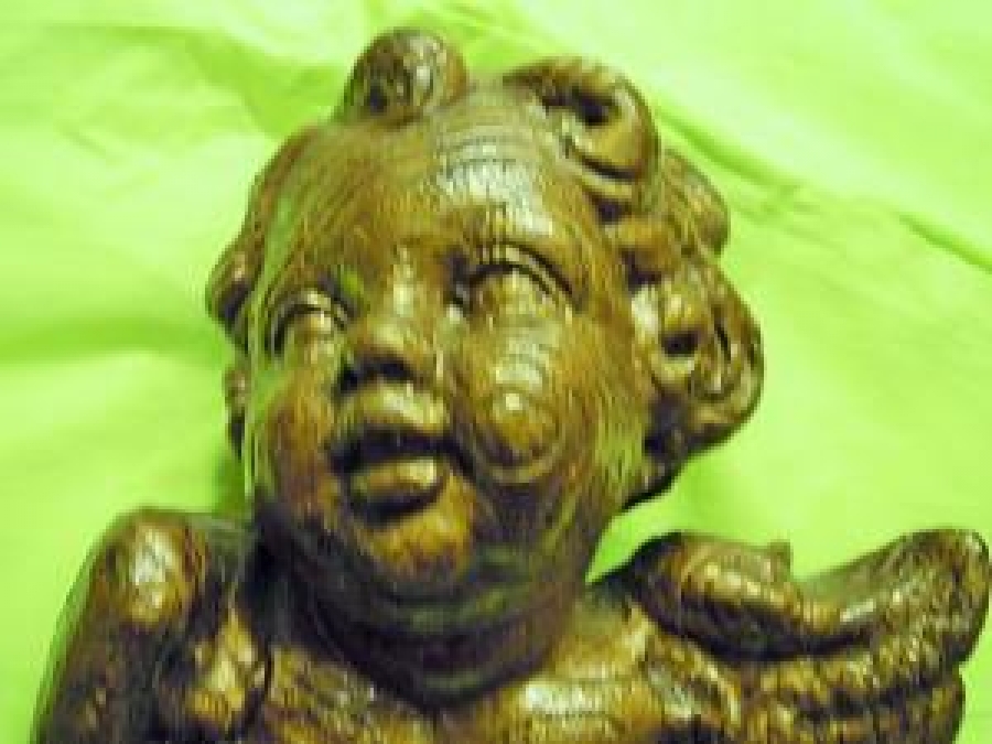 EROS AŞK TANRISI AHŞAP EL OYMASI KANATLI MELEK 