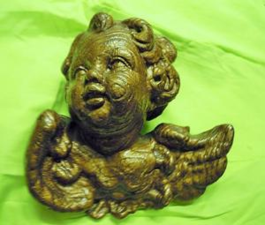 EROS AŞK TANRISI AHŞAP EL OYMASI KANATLI MELEK 