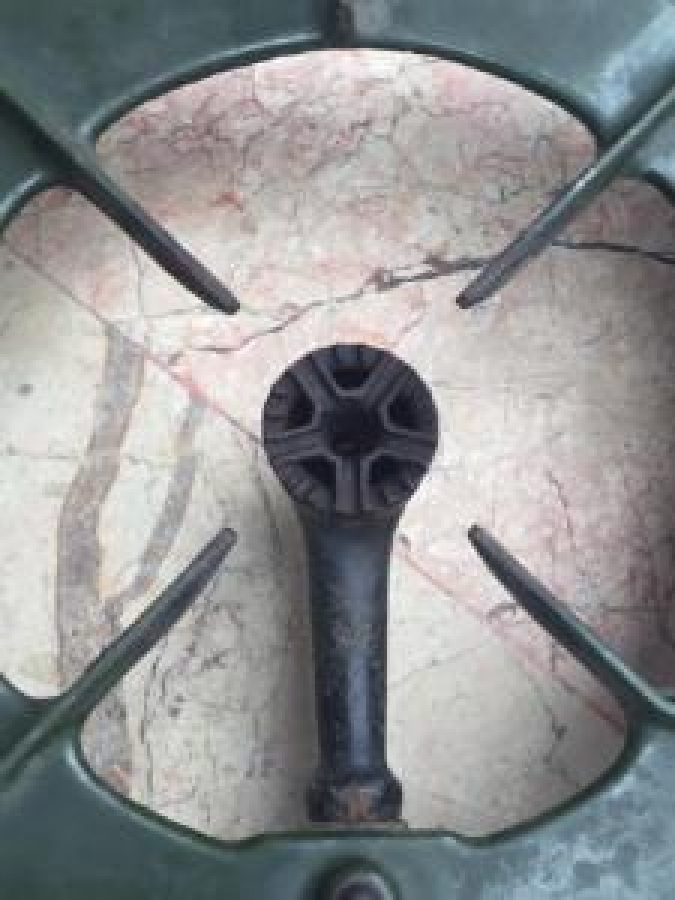 1920 JUNKER & RUH YEŞİL EMAYE DEMİR DÖKÜM 3 GÖZ GAZLI MUTAK OCAK NO: 637 D.R.P KOLEKSİYONLUK