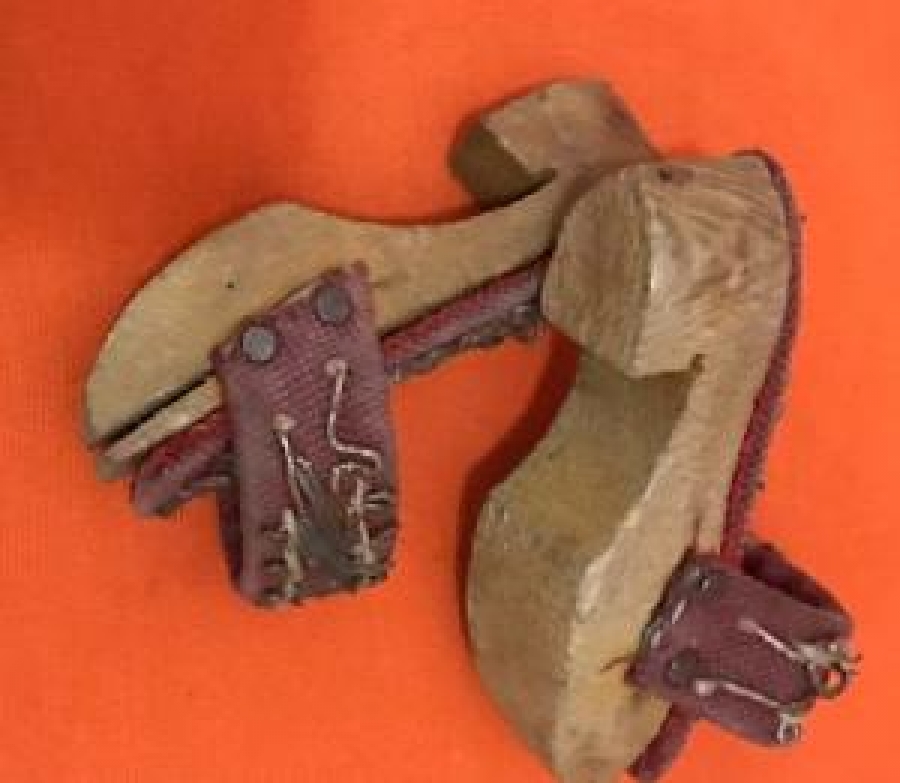 MİNİK UFAK OSMANLI TAKUNYA NALIN AHŞAP ÜZERİ İŞLEMELİ 