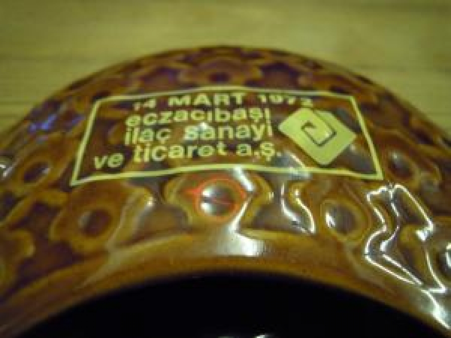 14 MART 1972 ECZACI BAŞI İLAÇ SANAYİ VE TİCARET A.Ş. 2455 PORSELEN KÜLLÜK 