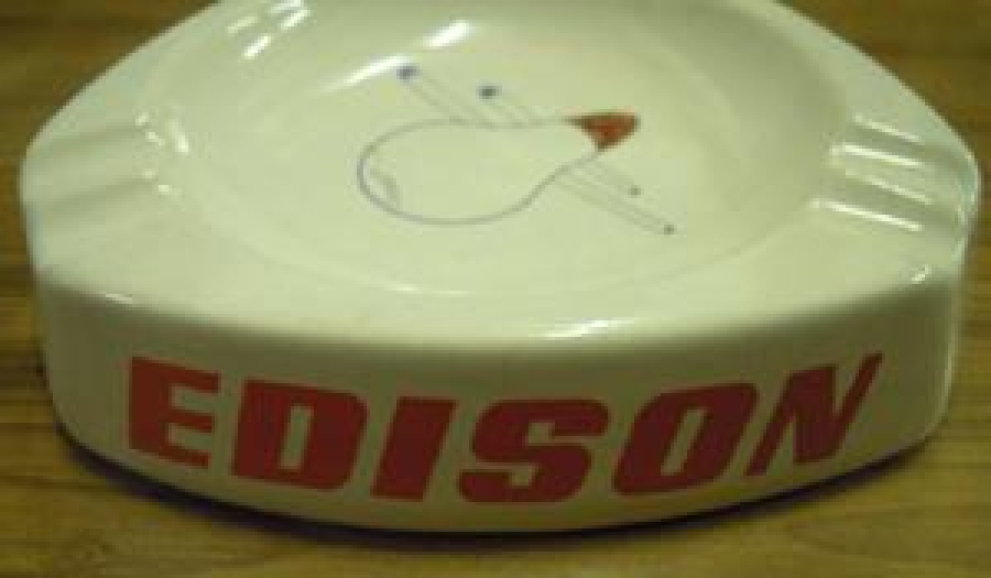 EDISON FLERESAN VE FİLEMANLI LAMBA REKLAMLI KÜLLÜK 