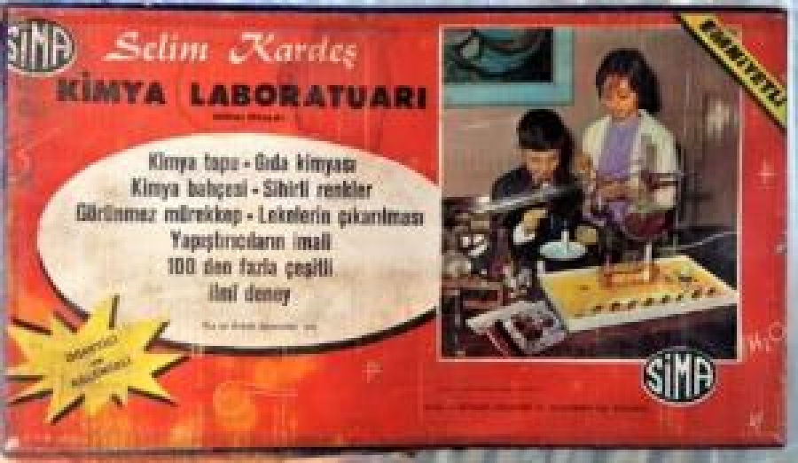SELİM KARDEŞ SİMA KİMYA LABORATUAR SETİ TAM TAKIM KUTUSUNDA TÜRK MALI 