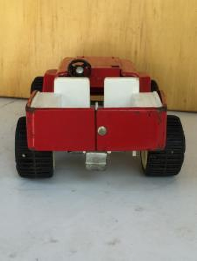 USA AMERİKA TONKA KIRMIZI JİP METAL TENEKE  OYUNCAK ARABA