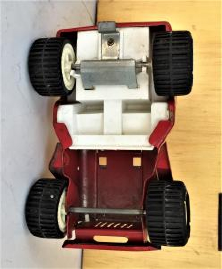 USA AMERİKA TONKA KIRMIZI JİP METAL TENEKE  OYUNCAK ARABA