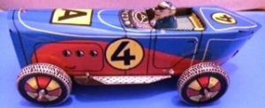 1960 YERLİ ÜRETİM UFUK TENEKE KURMALI YARIŞ ARABASI OYUNCAK TÜRK MALI 