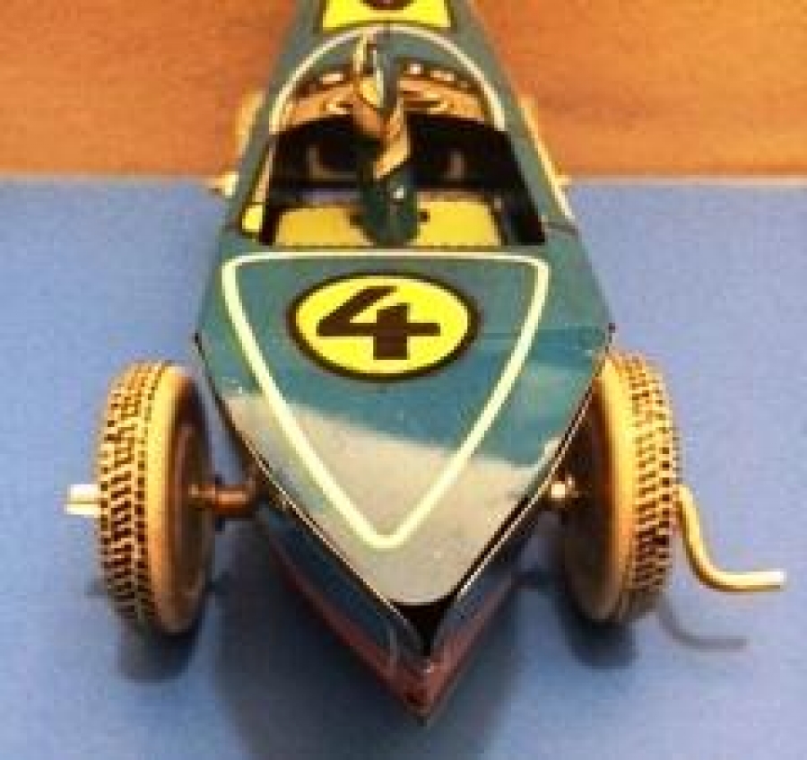 1960 YERLİ ÜRETİM UFUK TENEKE KURMALI YARIŞ ARABASI OYUNCAK TÜRK MALI 