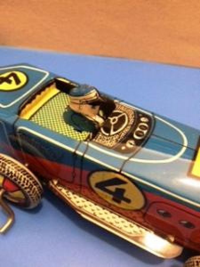 1960 YERLİ ÜRETİM UFUK TENEKE KURMALI YARIŞ ARABASI OYUNCAK TÜRK MALI 