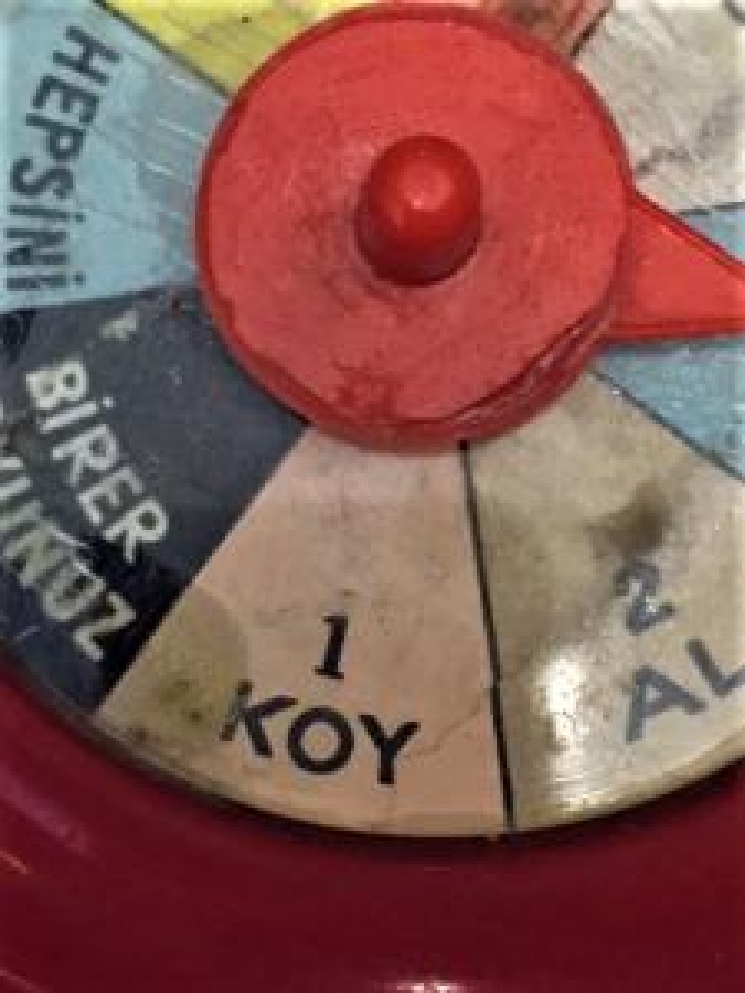 YERLİ PLASTİK FIRDÖNDÜ RULET OYUNCAK 16 CM ÇAPINDA