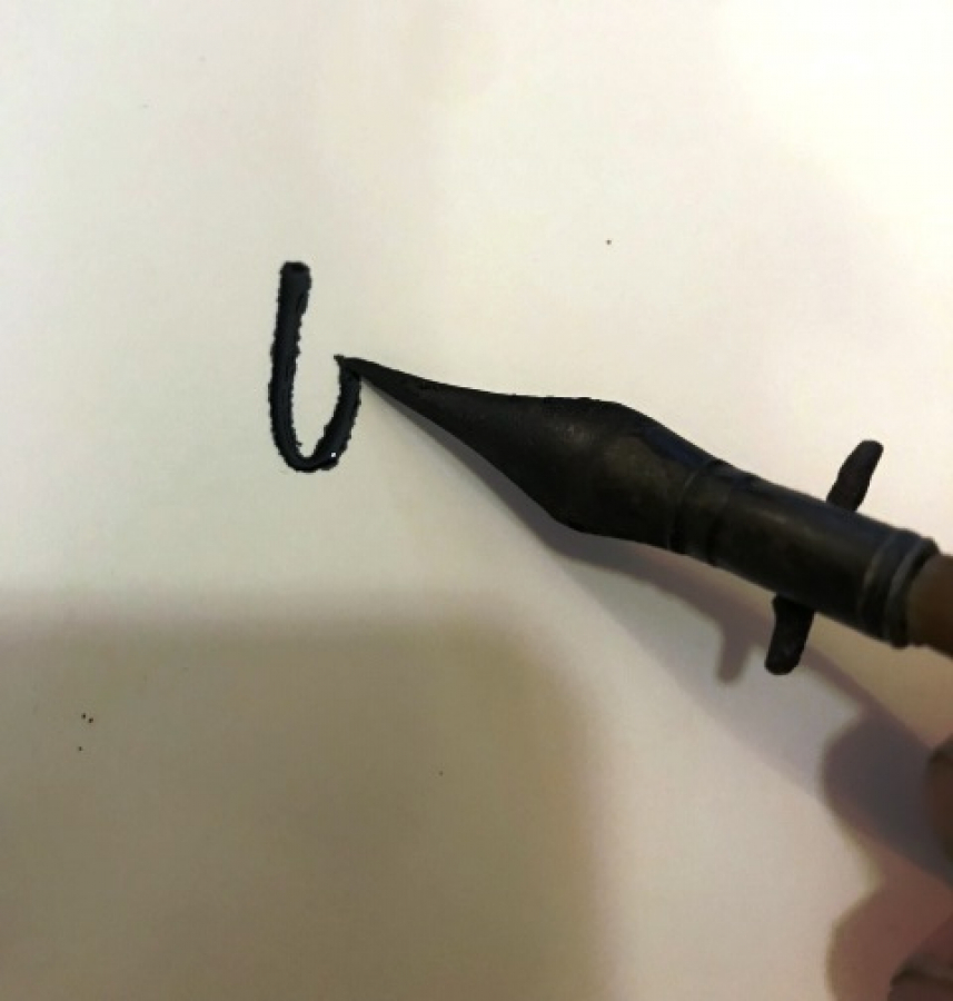 OSMANLI 2 ADET GÜMÜŞ UCLU İRİ BOYDA TEKKE DİVİT KALEMLERİ