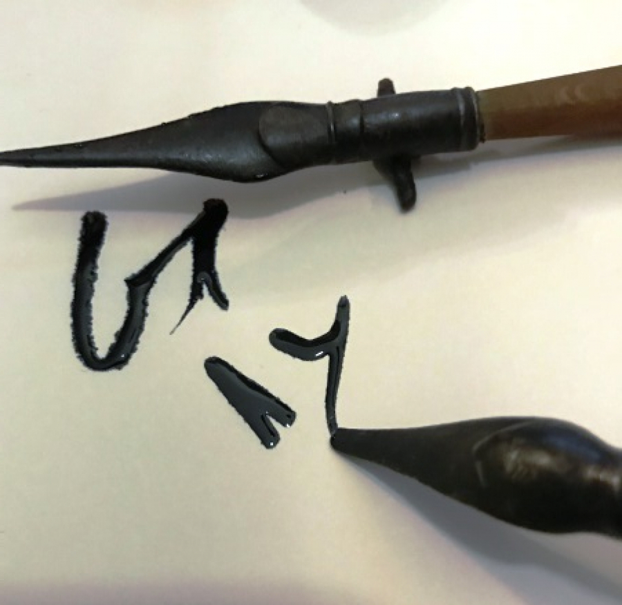 OSMANLI 2 ADET GÜMÜŞ UCLU İRİ BOYDA TEKKE DİVİT KALEMLERİ