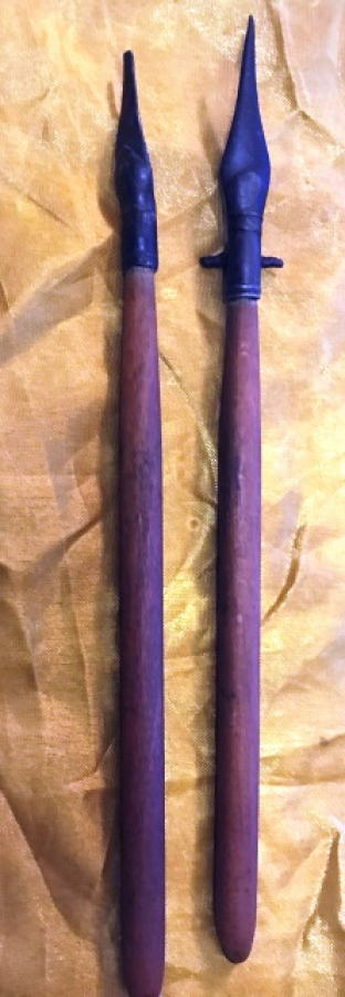 OSMANLI 2 ADET GÜMÜŞ UCLU İRİ BOYDA TEKKE DİVİT KALEMLERİ