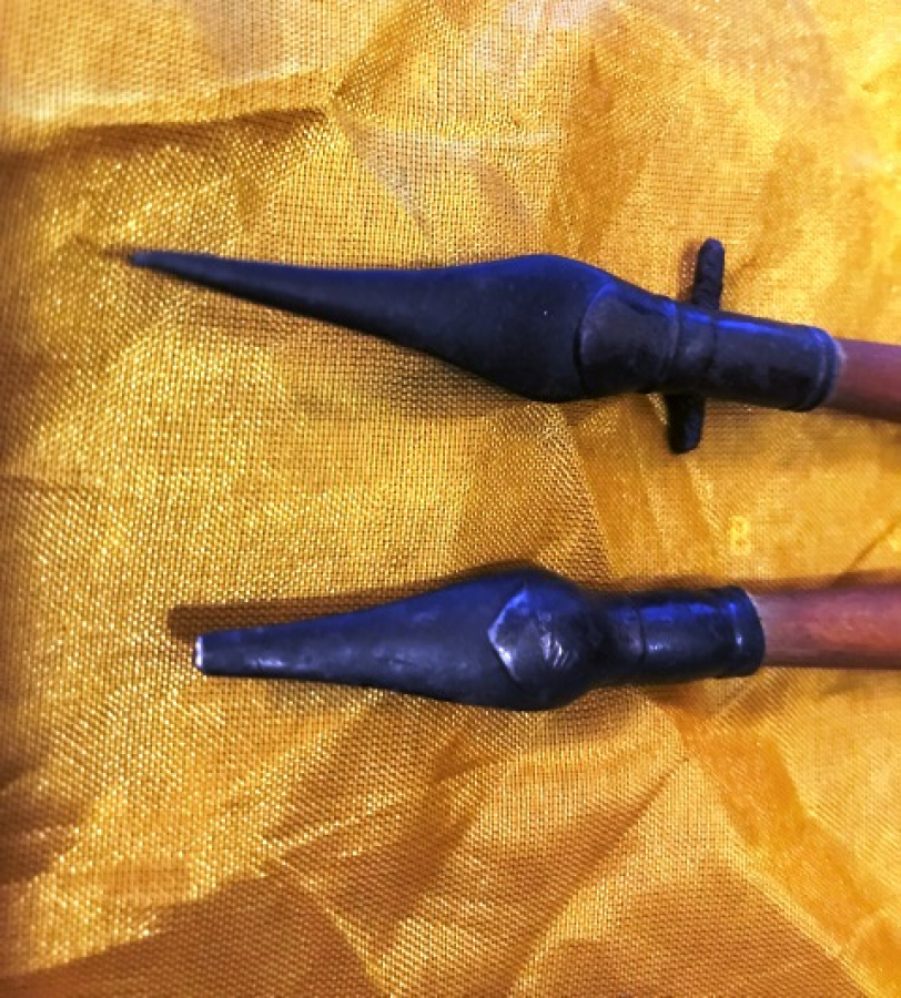 OSMANLI 2 ADET GÜMÜŞ UCLU İRİ BOYDA TEKKE DİVİT KALEMLERİ