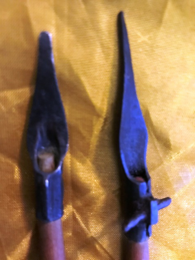 OSMANLI 2 ADET GÜMÜŞ UCLU İRİ BOYDA TEKKE DİVİT KALEMLERİ