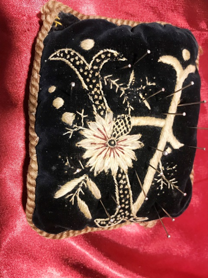 OSMANLI BOHCA TEL KIRMA NAKIŞLI ATLAS İGNEDAN