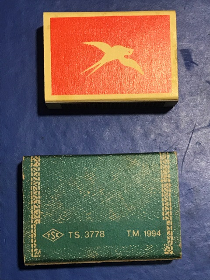 2 ADET KARTON KİBRİT KUTUSU YERLİ YABANCI