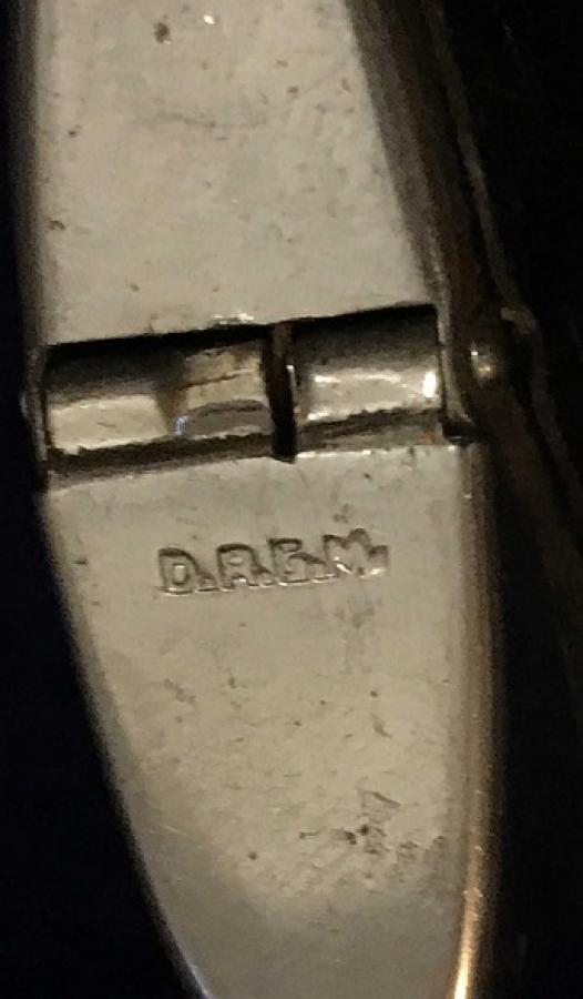 ALMAN 1. DÜNYA SAVAŞ DÖNEMİ  D.R.G.M KAPAKLI METAL KİBRİTLİK 