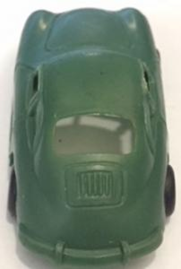 ALMAN UFAK YEŞİL PLASTİK OYUNCAK ARABA PORSCHE W GERMANY