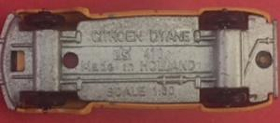 EFSANE OTO CITROEN DYANE 1/60 ÖLÇÜ METAL HOLLANDA ÜRETİMİ ARABA 