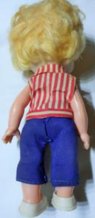 1960 ELBİSELİ OYUNCAK BEBEK KOLLAR AYAKLAR HAREKETLİ HONG KONG ÜRETİMİ