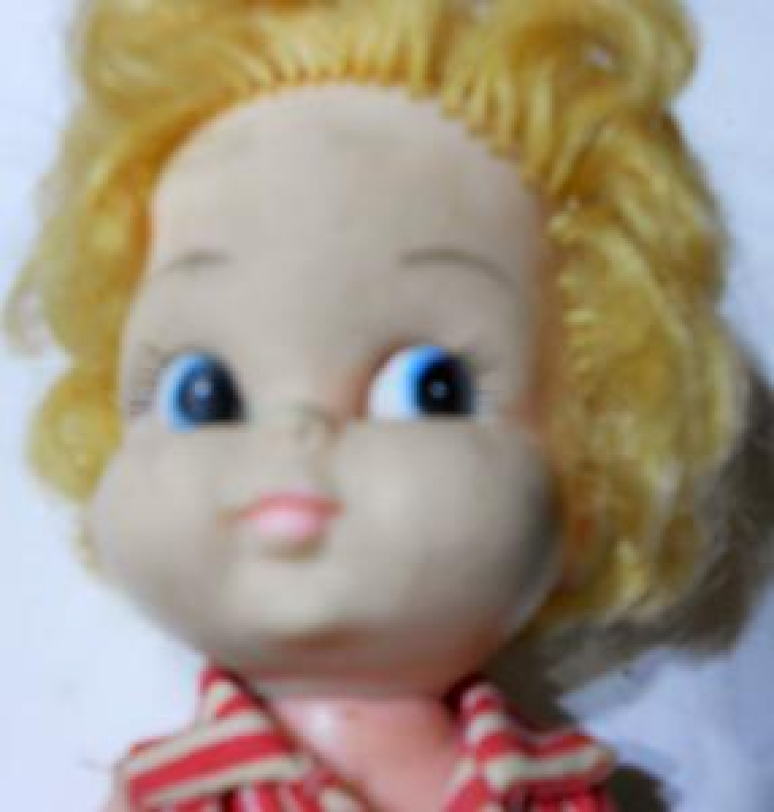 1960 ELBİSELİ OYUNCAK BEBEK KOLLAR AYAKLAR HAREKETLİ HONG KONG ÜRETİMİ