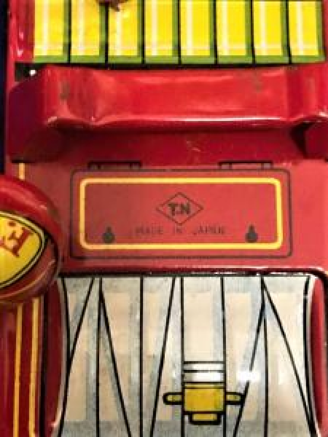 İTFAİYE TENEKE MEKANİK MERDİVENLİ OYUNCAK KAMYON