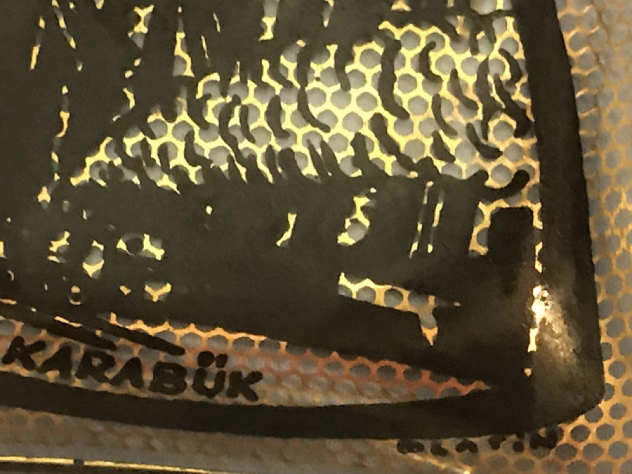 KARA BÜK HATIRASI CAM EL BOYAMA KÜLLÜK