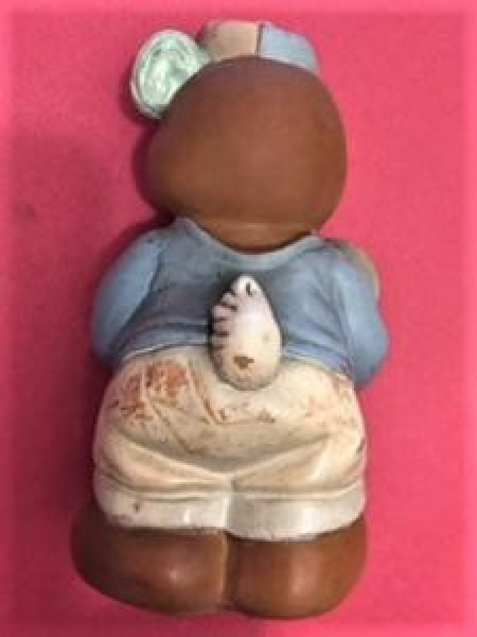 ROCKAPETTA  CCPYRIGHT KAUCUK AYI OYUNCAK DÜDÜKLÜ ELİNDE RAKET VE TOP TUTAN TENİS OYNAYAN BEBEK AYI