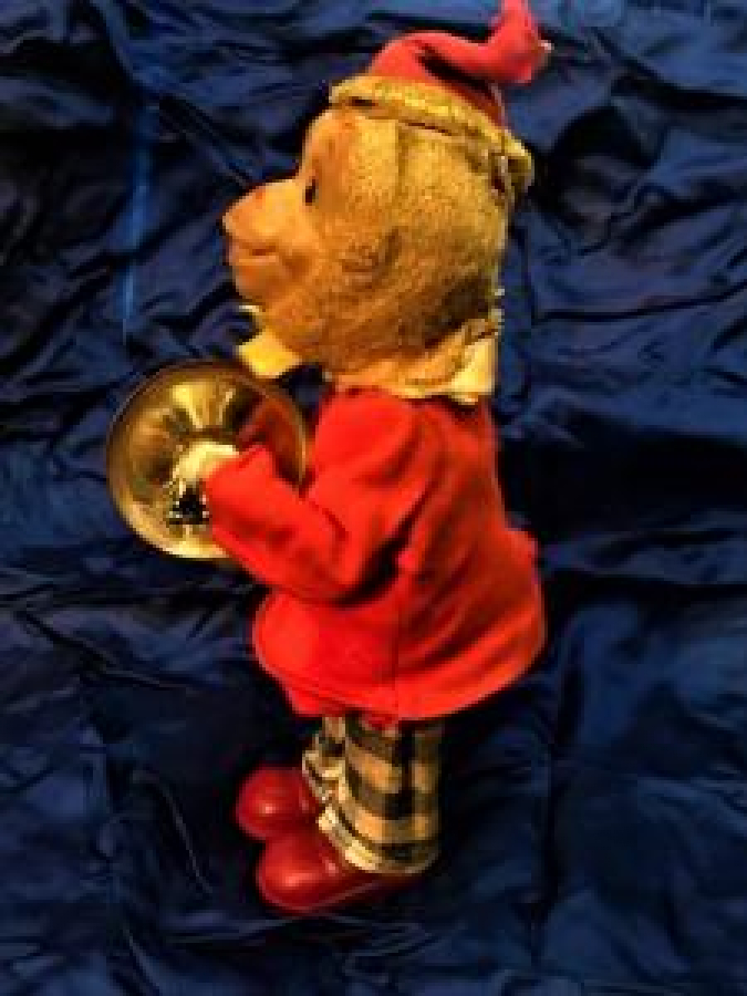 KURMALI ELLERİYLE ZİL ÇALAN KURMALI OYUNCAK MAYMUN 