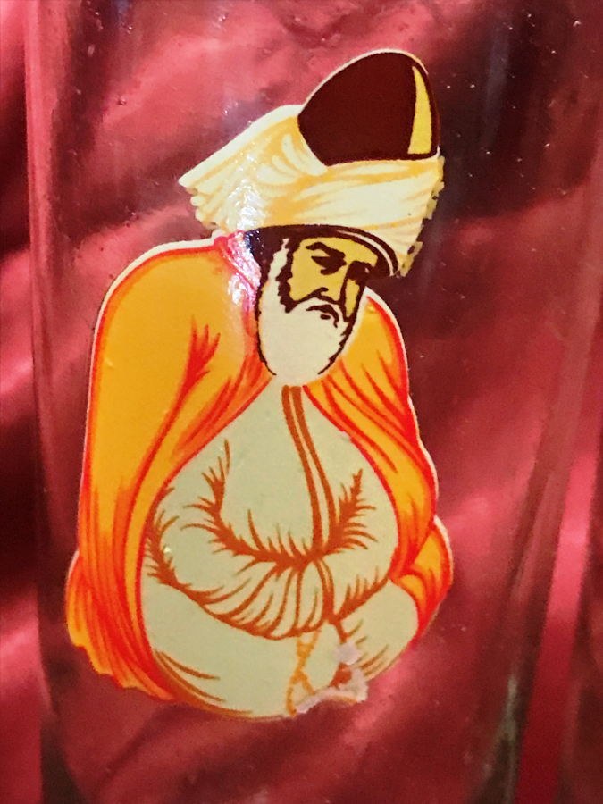 MEVLANA 3 ADET EL BOYAMA ŞERBET BARDAĞI 