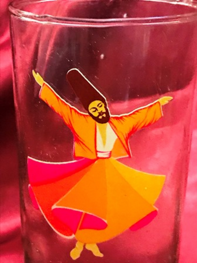 MEVLANA 3 ADET EL BOYAMA ŞERBET BARDAĞI 