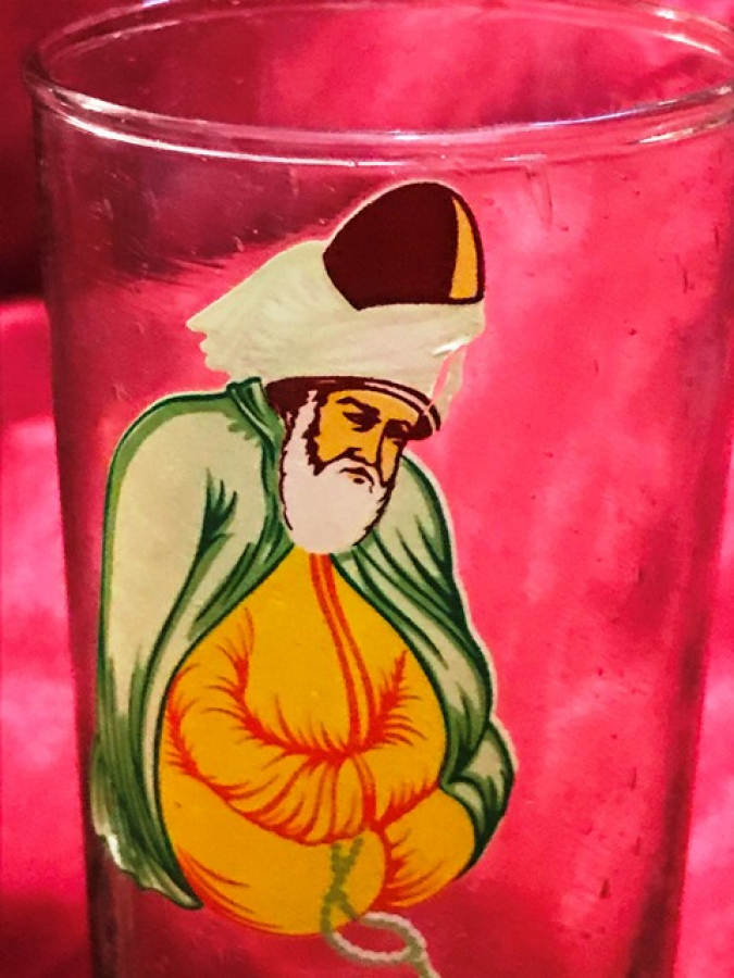 MEVLANA 3 ADET EL BOYAMA ŞERBET BARDAĞI 