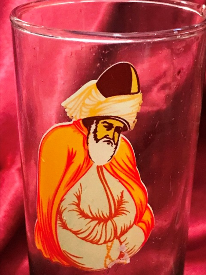 MEVLANA 3 ADET EL BOYAMA ŞERBET BARDAĞI 